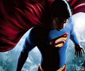 пазл Супермен, один из самых известных супергероев